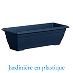 Grande jardinière en plastique