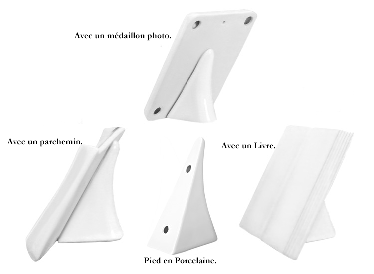 support pour livre en porcelaine