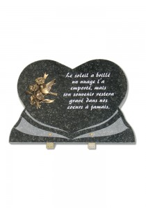 PLAQUE FUNERAIRE