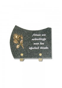 PLAQUE FUNERAIRE