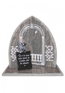 PLAQUE FUNERAIRE