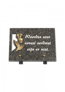 PLAQUE FUNERAIRE