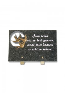 PLAQUE FUNERAIRE