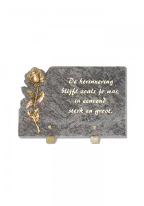 PLAQUE FUNERAIRE