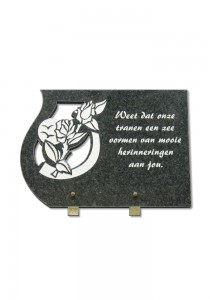 PLAQUE FUNERAIRE