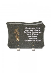 PLAQUE FUNERAIRE