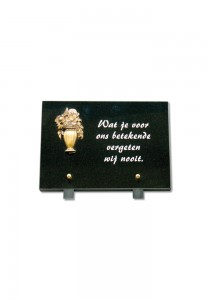 PLAQUE FUNERAIRE