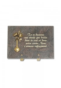 PLAQUE FUNERAIRE