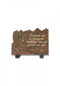 PLAQUE FUNERAIRE