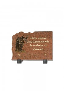 PLAQUE FUNERAIRE