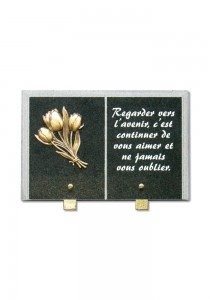 PLAQUE FUNERAIRE